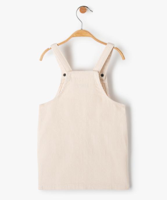 Robe bébé fille forme salopette en velours côtelé vue4 - GEMO(BEBE DEBT) - GEMO