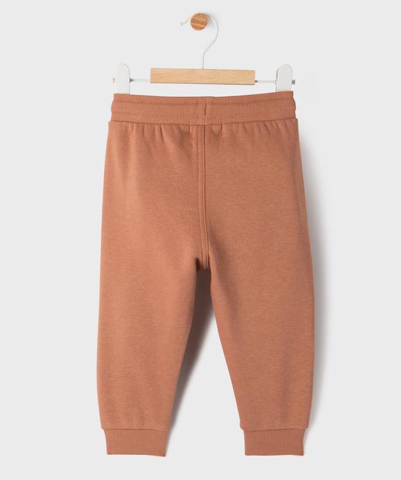Pantalon de jogging avec ceinture bord-côte bébé garçon vue3 - GEMO 4G BEBE - GEMO