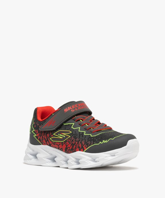 Baskets running à semelle perforée lumineuse garçon  - Skechers vue2 - SKECHERS - GEMO
