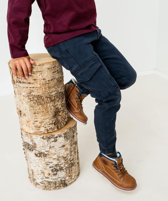 Pantalon cargo bas resserré garçon - GEMO (ENFANT) Pantalon cargo bas resserré garçon vue11 - GEMO (ENFANT) - GEMO