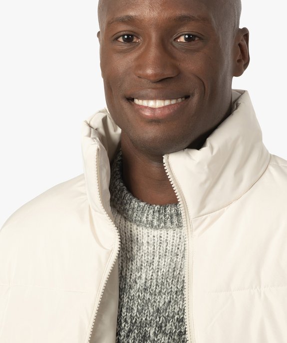 Blouson matelassé homme avec col montant vue2 - GEMO (HOMME) - GEMO