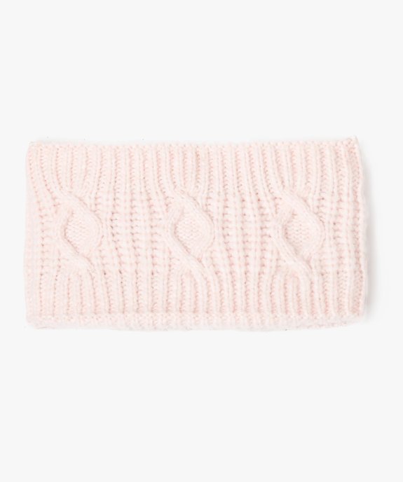 Tour de cou torsadé doublure polaire bébé fille vue3 - GEMO 4G BEBE - GEMO