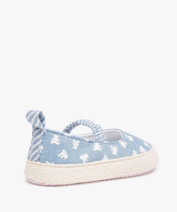Chaussons de naissance bébé fille toile - LuluCastagnette vue4 - LULUCASTAGNETTE - GEMO