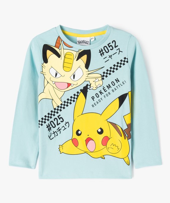 Tee-shirt à manches longues imprimé garçon - Pokemon vue2 - POKEMON - GEMO
