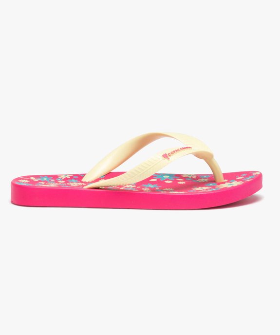 Tongs fille à semelle imprimée fleurs - Copacabana vue2 - COPACABANA - GEMO