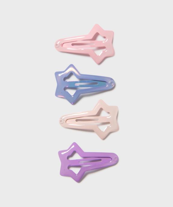 Barrettes cheveux clic-clac étoiles fille (lot de 4) vue1 - GEMO (ACCESS) - GEMO