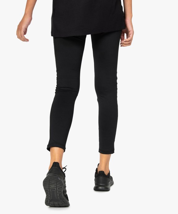 Leggings de sport femme avec bandes texturées et résille vue3 - GEMO(FEMME PAP) - GEMO
