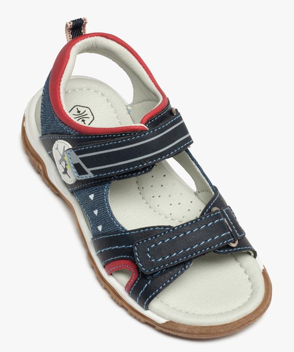 Sandales garçon ouvertes à double scratch vue5 - GEMO (ENFANT) - GEMO
