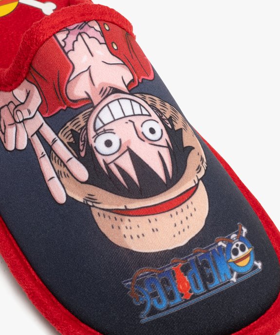 Chaussons mules plates à motif garçon - One Piece vue6 - ONE PIECE - GEMO