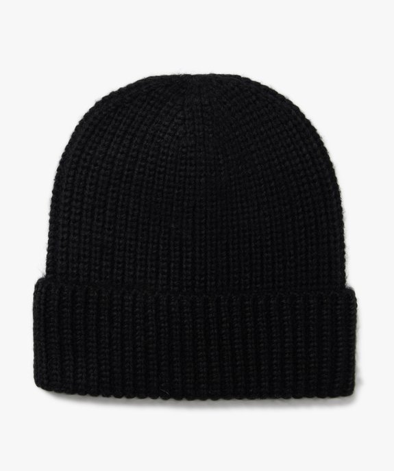Bonnet en maille côtelée fille vue1 - GEMO (JUNIOR) - GEMO
