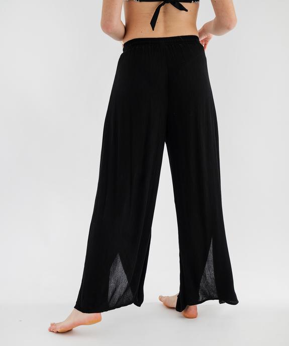 Pantalon de plage large et fluide femme vue3 - GEMO 4G FEMME - GEMO