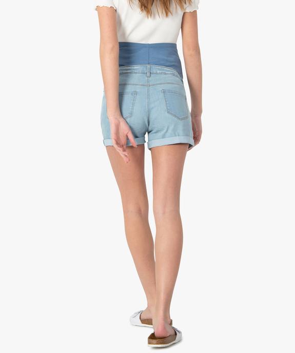 Short grossesse en jean bandeau taille haute vue3 - GEMO (MATER) - GEMO