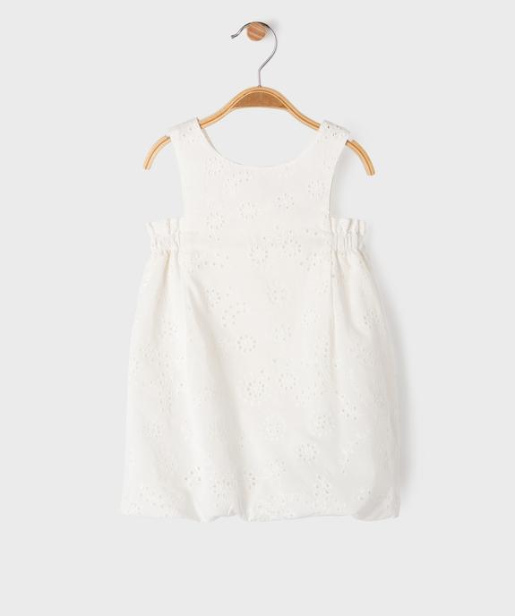 Robe sans manches en broderie anglaise bébé fille vue1 - GEMO(BEBE DEBT) - GEMO