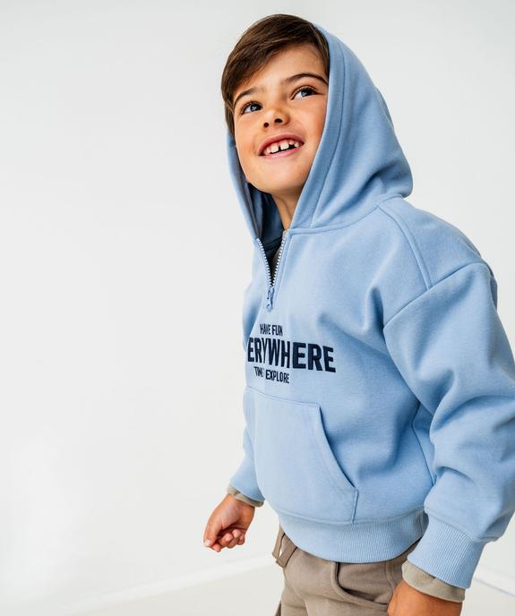 Sweat à capuche chaud avec doublure velours garçon vue1 - GEMO (ENFANT) - GEMO