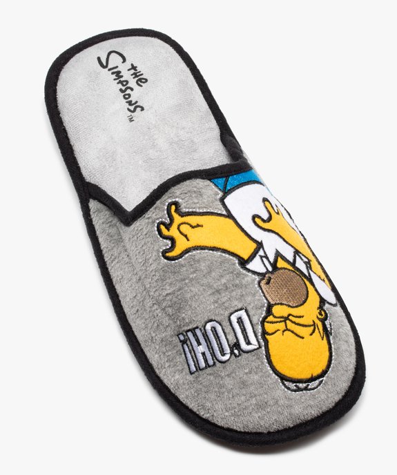 Chaussons homme forme mule à motif - The Simpsons vue5 - SIMPSONS - GEMO