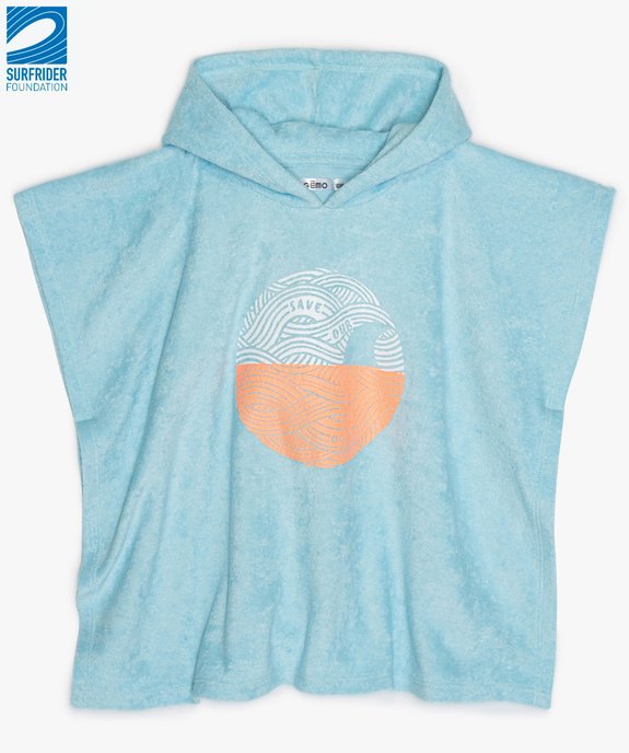 Poncho bébé garçon en éponge avec capuche - Gémo x Surfrider vue1 - SURFRIDER DTR - GEMO