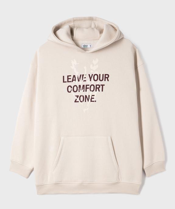 Sweat à capuche avec inscription sur le buste garçon vue2 - GEMO 4G GARCON - GEMO