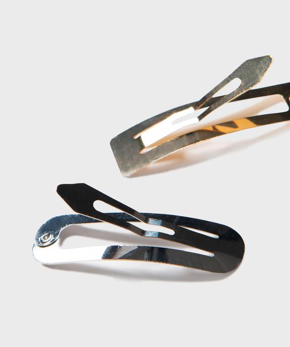 Barrettes à cheveux clic-clac unies (lot de 6) vue2 - GEMO (ACCESS) - GEMO