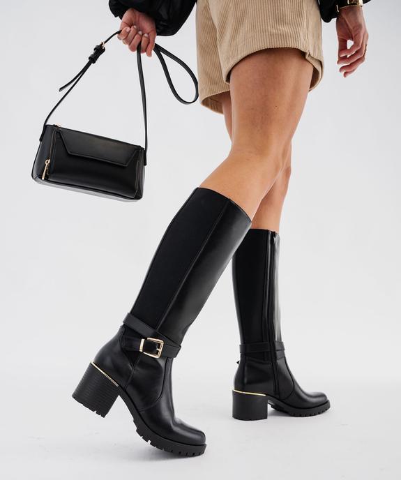 Bottes avec élastique sur la tige et brides cheville femme - Valentina Baldano vue1 - GEMO(URBAIN) - GEMO