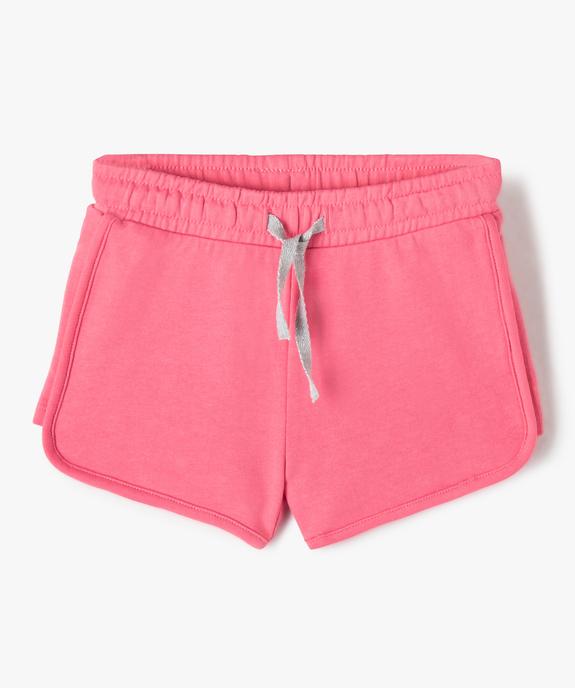 Short en maille avec taille élastiquée fille vue1 - GEMO (ENFANT) - GEMO