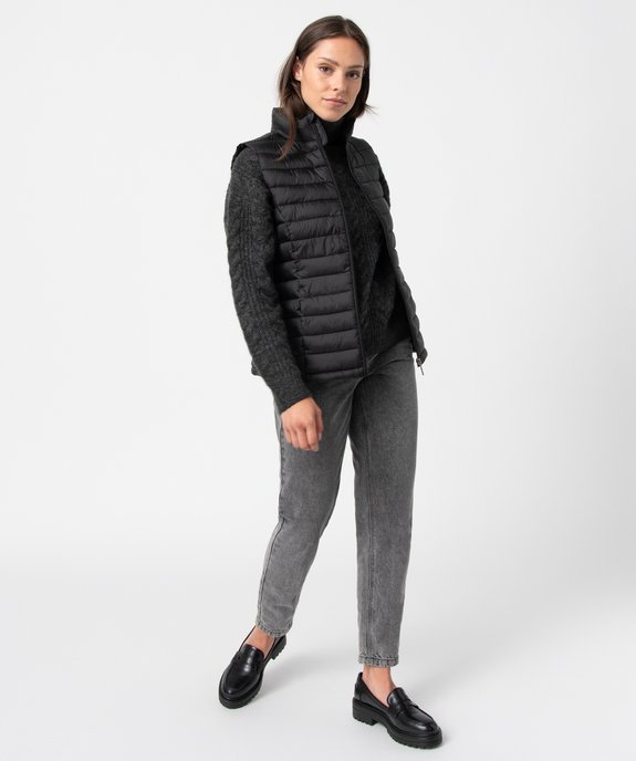 Doudoune sans manches avec col montant femme vue5 - GEMO 4G FEMME - GEMO