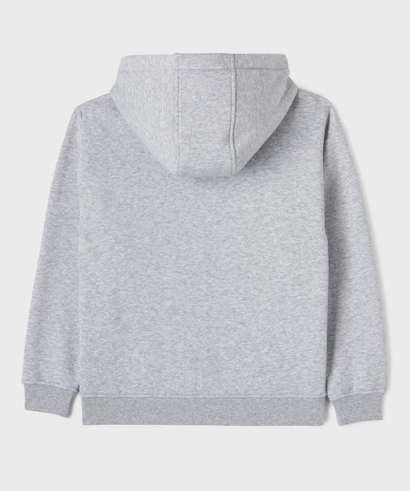 Sweat zippé à capuche garçon vue3 - GEMO (JUNIOR) - GEMO