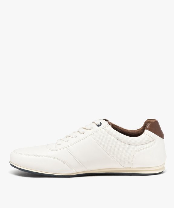 Tennis fines à bande contrastante homme vue3 - GEMO (CASUAL) - GEMO