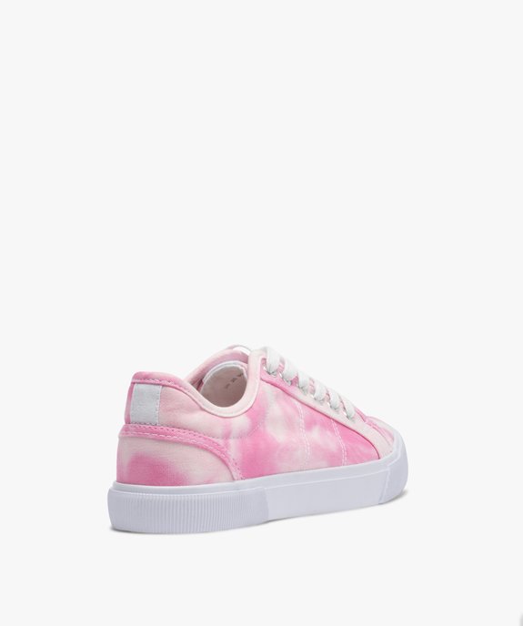 Tennis femme en toile unie effet tie and dye vue4 - GEMO (SPORTSWR) - GEMO