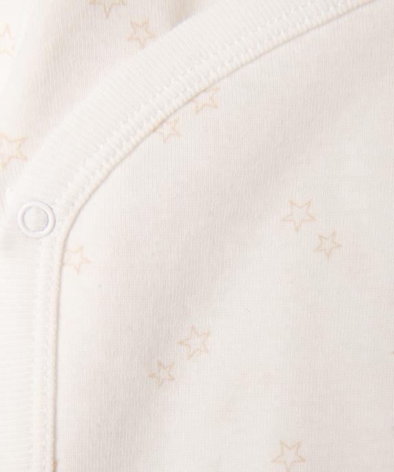 Body manches longues et fermeture devant croisée bébé (lot de 3) vue7 - GEMO 4G BEBE - GEMO