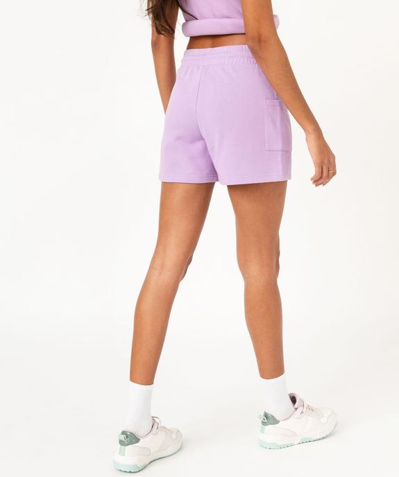 Short femme en maille avec ceinture élastiquée vue3 - GEMO(FEMME PAP) - GEMO