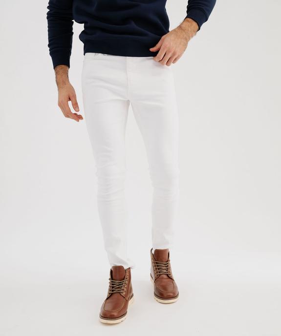 Jean skinny en denim de coton stretch homme vue2 - GEMO 4G HOMME - GEMO