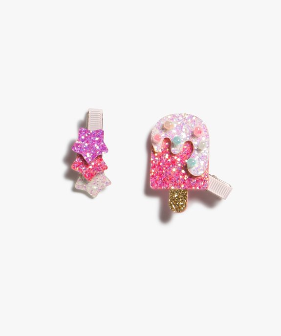 Pince à cheveux fille pailletée (lot de 2) vue1 - GEMO (ENFANT) - GEMO