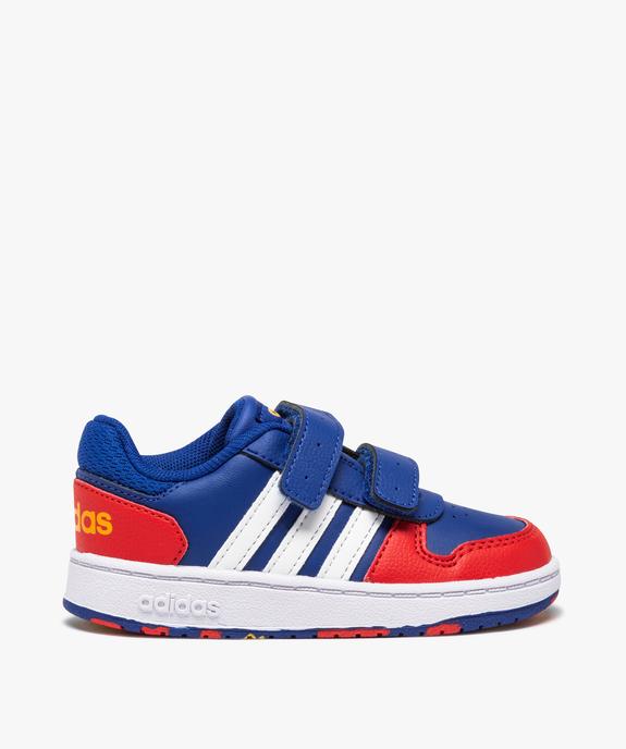 Baskets garçon multicolores à scratch – Adidas Hoops 2.0 vue1 - ADIDAS - GEMO