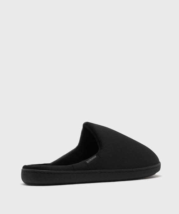 Chaussons mules en velours avec semelle tartan homme - Isotoner vue4 - ISOTONER - GEMO