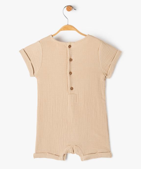 Combishort bébé garçon sans manches à motif  vue4 - GEMO(BEBE DEBT) - GEMO