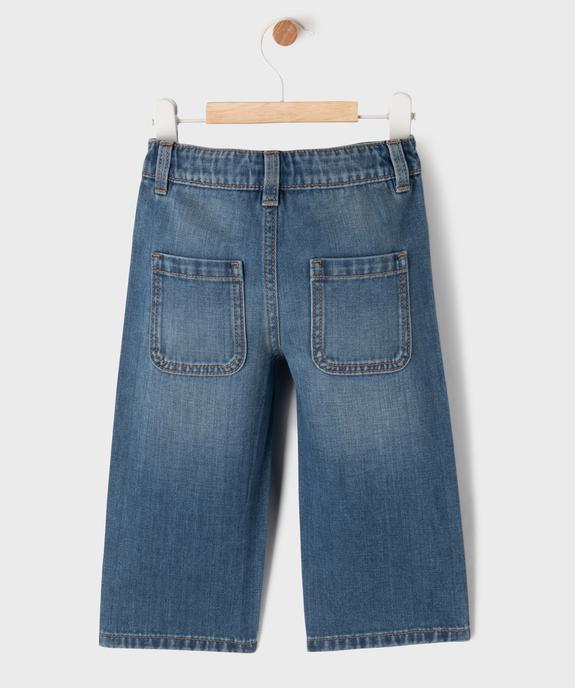 Jean droit avec taille ajustable bébé garçon vue3 - GEMO(BEBE DEBT) - GEMO