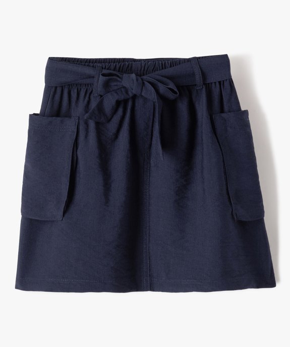 Jupe ample avec poches sur les cotés fille vue2 - GEMO (ENFANT) - GEMO