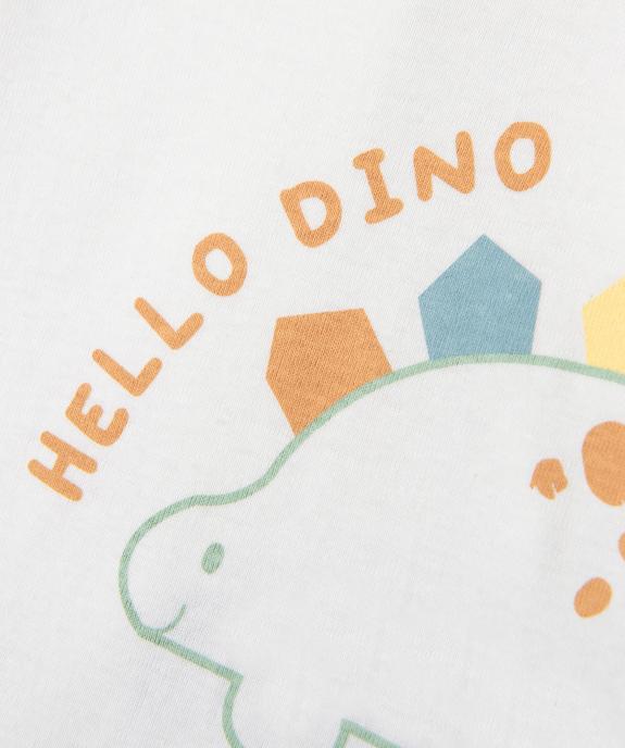Bodies à manches longues avec motifs dinosaures bébé garçon vue2 - GEMO 4G BEBE - GEMO