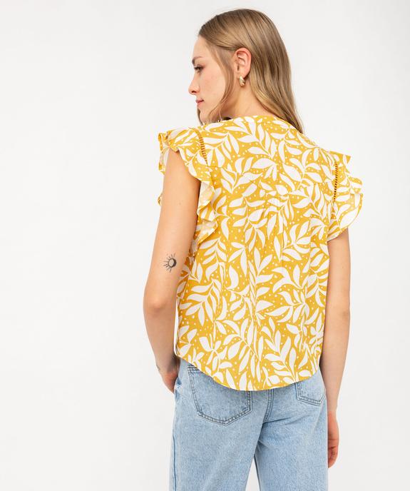 Blouse sans manches avec volants aux emmanchures femme vue3 - GEMO(FEMME PAP) - GEMO