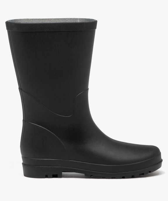 Bottes de pluie femme unies à semelle crantée vue1 - GEMO (EQUIPT) - GEMO