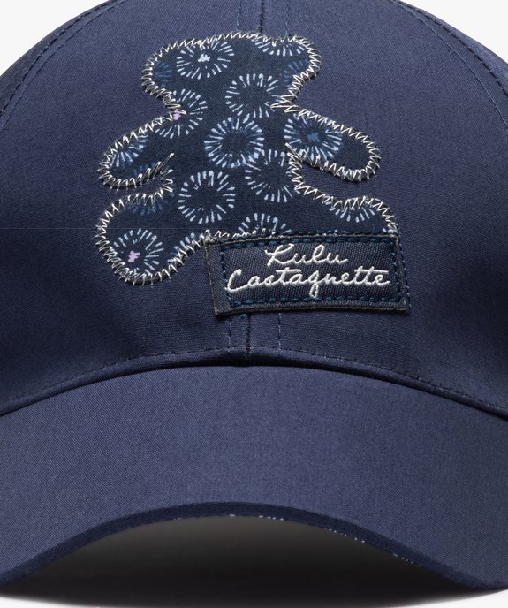 Casquette bébé fille motif ours brodé - LuluCastagnette vue3 - LULUCASTAGNETTE - GEMO