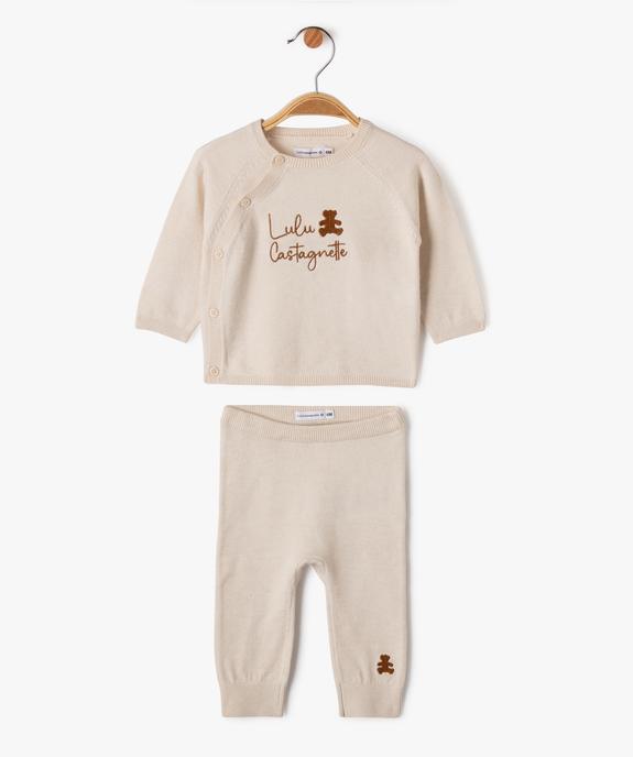 Ensemble 2 pièces gilet brassière et legging bébé - LuluCastagnette vue2 - LULUCASTAGNETTE - GEMO