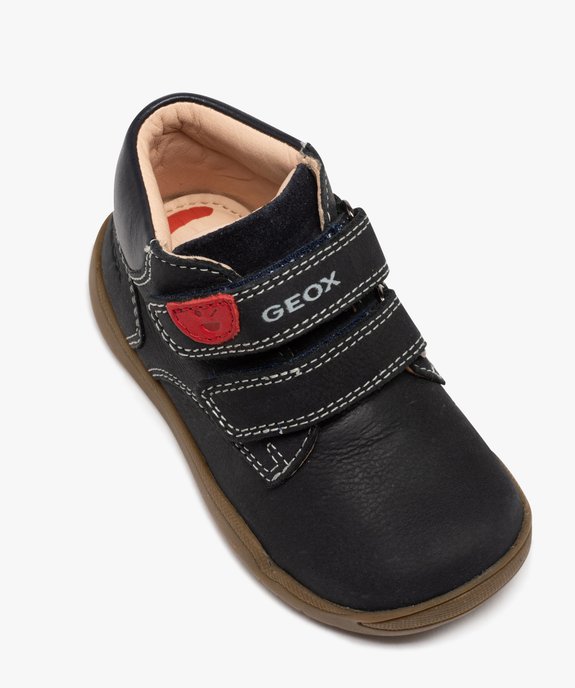 Chaussures premiers pas bébé garçon unies en suédine - Geox vue5 - GEOX - GEMO