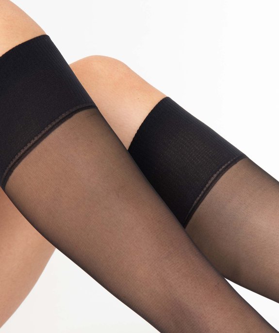 Mi-bas femme transparents (lot de 4) - Dim Beauty Resist vue2 - DIM - GEMO