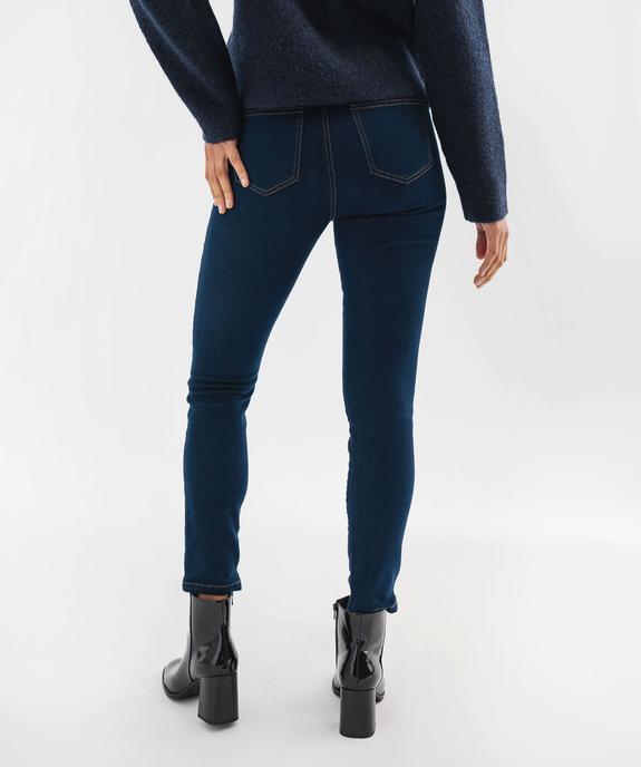 Jean slim avec taille élastique femme vue3 - GEMO(FEMME PAP) - GEMO