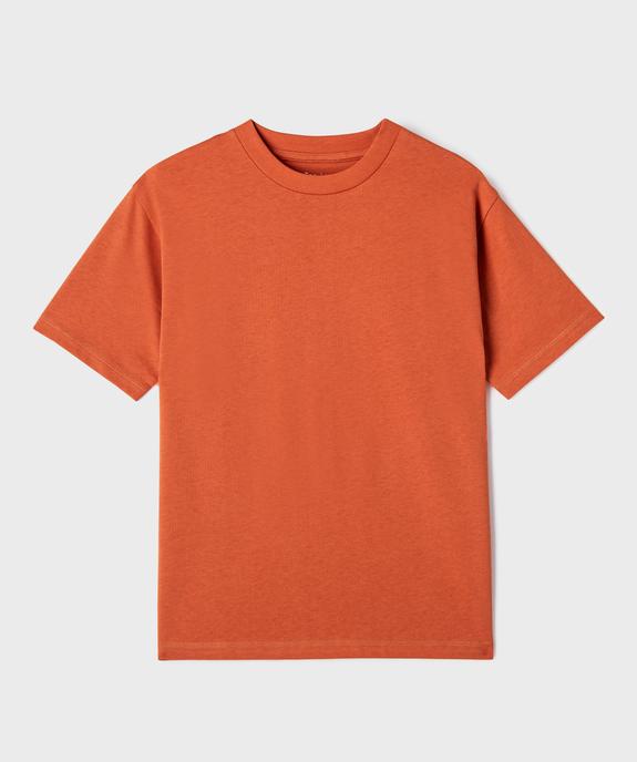 Tee-shirt manches courtes et col rond garçon vue1 - GEMO (JUNIOR) - GEMO