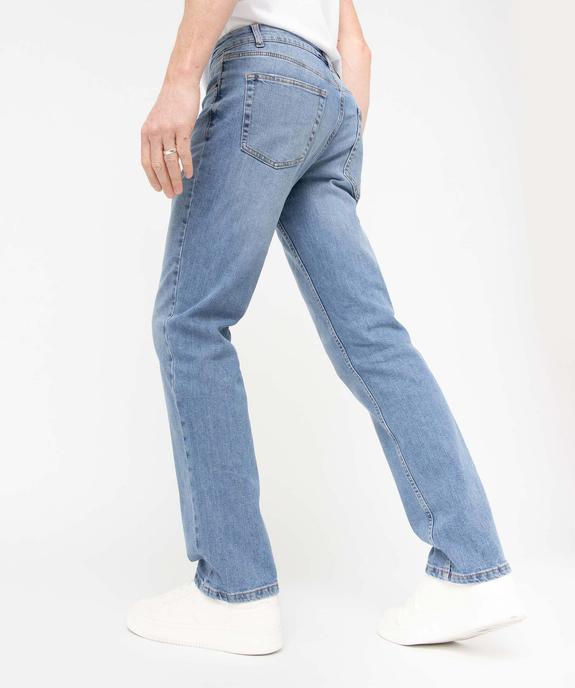 Jean coupe Regular coloris délavé homme vue5 - GEMO 4G HOMME - GEMO