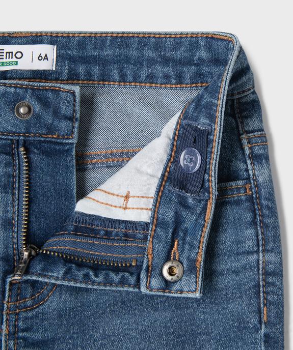 Jean Slim avec taille ajustable fille vue3 - GEMO 4G GARCON - GEMO