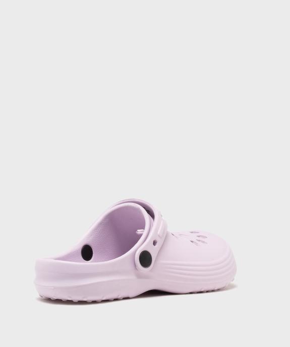 Sabots souples perforés unis femme vue4 - GEMO (PLAGE) - GEMO