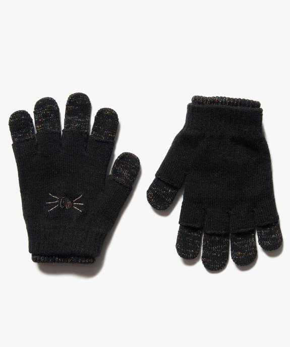Gants fille 2-en-1 avec mitaines à paillettes vue1 - GEMO (ENFANT) - GEMO